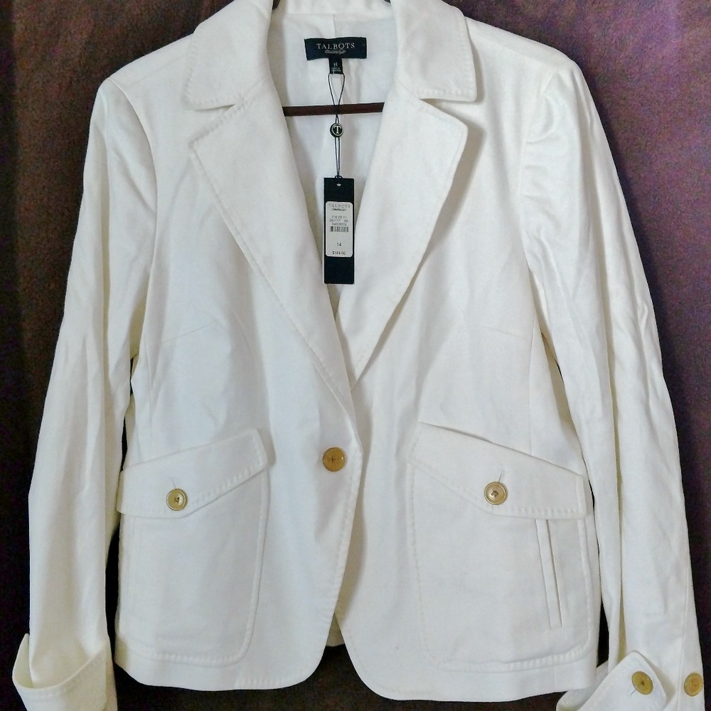 Talbot's White Blazer - 14